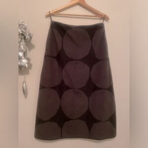 Marimekko polar fleece midi skirt M